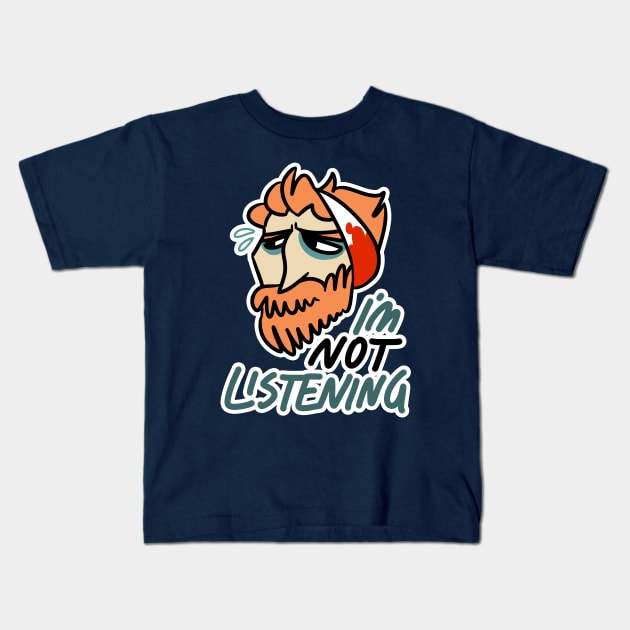 Van Gogh Away Kids T-Shirt by Toothpaste_Face